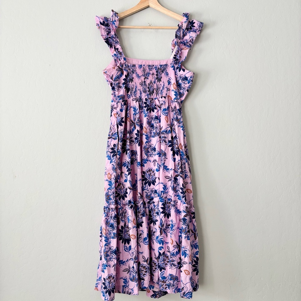 SOLD!!!!!! CREW Purple Lavender Floral Ruffle Strap Midi Dress - Picture 8 of 8